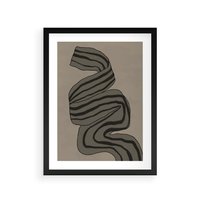 Plakat w ramie 40x50 - Niezwykłe Przesilenia - nowoczesna geometryczna sztuka, loftowe wnętrze - rama czarna