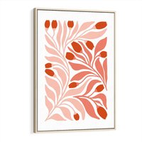 Obraz w ramie 80x120 - Nieskrępowane wyobraźnie kolorów - kwiaty, pastelowe kolory - rama drewno