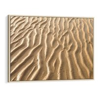 Obraz w ramie 100x70 - Piasek i Nieskończoność - pustynia, piasek - rama drewno