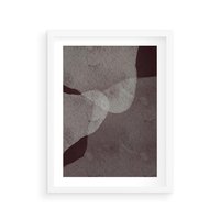 Plakat w ramie 40x50 - Obce Odcienie - mroczny plakat, nowoczesne wnętrza - rama biała