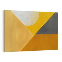 Obraz na płótnie 120x80 - Harmonia migoczących ognisk - intensywne ciepłe kolory, słoneczny żółty