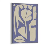 Obraz w ramie 70x100 - Echa Wizualnej Transcendencji - skandynawski styl, plakat - rama biała