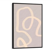 Obraz w ramie 70x100 - Nowoczesne Odbicia - minimalistyczny obraz, nowoczesny - rama czarna