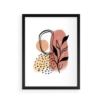 Plakat w ramie 50x70 - Migotliwe Harmonie - abstrakcja, sztuka nowoczesna - rama czarna