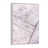 Obraz w ramie 70x100 - Nowoczesna Elegancja - beton, struktura - rama biała