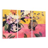 Obraz na płótnie 120x80 - Still Life with Head-Shaped Vase and Japanese Woodcut 1889, Paul Gauguin - Reprodukcja - reprodukcja, obraz na płótnie