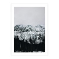 Plakat bez ramy 21x30 - Zimowe Uroki Gór - góry ośnieżone, krajobraz górski