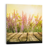 Obraz na płótnie 60x60 - Delikatność i Urok - lawenda, kwiat
