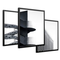 Zestaw obrazy w ramie 40x50 galeria - Nowoczesne, architektura, city - rama czarna