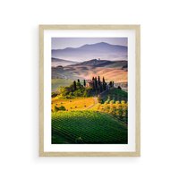 Plakat w ramie 40x50 - Pejzaż w perspektywie - pejzaż, perspektywa - rama drewno