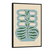 Obraz w ramie 50x70 - Wewnętrzne Spektrum - boho styl, wazon - rama czarna