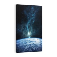 Obraz na płótnie 80x120 - Wędrówka przez galaktyki - ziemia, kosmos