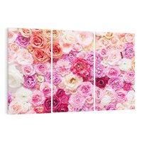 Obraz na płótnie 120x80 - Róże w pełnym rozkwicie - róże, kwiaty