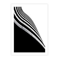 Plakat bez ramy 50x70 - Architektoniczna Fala - architektura, falowany budynek