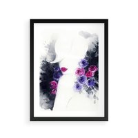 Plakat w ramie 40x50 - Urok osobowości - kobieta, portret - rama czarna