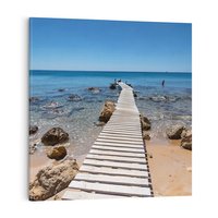 Obraz na płótnie 40x40 - Oaza spokoju - plaża, morze