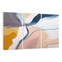 Obraz na płótnie 120x80 - Ścieżki Emocji - abstrakcja, farby olejne