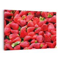 Obraz na płótnie 120x80 - Truskawki Czerwone Kropki Uczuć - truskawki, owoce