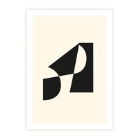 Plakat bez ramy 50x70 - Rozświetlony Cień - abstrakcyjna sztuka, geometria