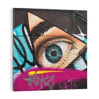Obraz na płótnie 40x40 - Wibracje kreatywności graffiti - graffiti