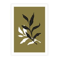 Plakat bez ramy 40x50 - Wewnętrzne Odsłony - liście, gałązki