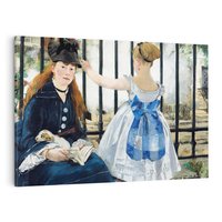 Obraz na płótnie 120x80 - "Kolej" (1873) Edouard Manet - Reprodukcja - reprodukcja, obraz na płótnie