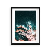 Plakat w ramie 40x50 - Morze w Perspektywie - morze, ocean - rama czarna