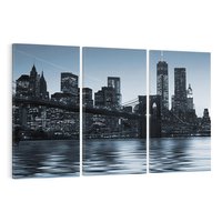 Obraz na płótnie 120x80 - Ikona Manhattanu: Most w Nowym Jorku - most, Nowy Jork