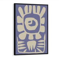 Obraz w ramie 70x100 - Widok Abstrakcyjny - skandynawski styl, plakat - rama czarna