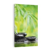 Obraz na płótnie 80x120 - Spokój w bambusowym SPA - bambus, SPA
