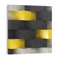 Obraz na płótnie 30x30 - Gry kolorów - abstrakcja, 3d