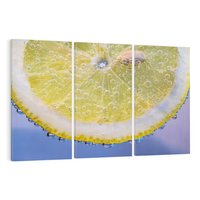 Obraz na płótnie 120x80 - Cytryna - Żółte Orzeźwienie - cytryna, owoce