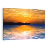 Obraz na płótnie 120x80 - Zachód słońca nad oceanem - zachód słońca,