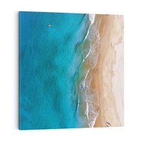 Obraz na płótnie 80x80 - Spokój nad morzem - morze, plaża