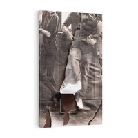 Obraz na płótnie 80x120 - Dźwięki Minionej Ery - postarzona fotografia retro, podarta fotografia