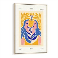 Obraz w ramie 50x70 - Roztopione Granice - nowoczesna sztuka, abstrakcja - rama drewno