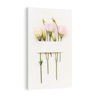 Obraz na płótnie 50x70 - Białe kwiatowe uniesienia - białe, kwiaty