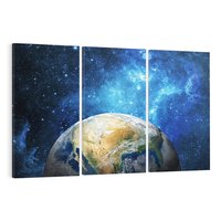 Obraz na płótnie 120x80 - Kosmiczne Horyzonty - Ziemia, kosmos