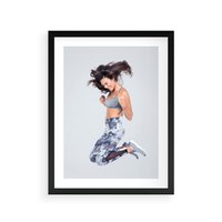 Plakat w ramie 50x70 - Sportowy Ducha: Energia i Siła - fitness, sport - rama czarna