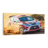 Obraz na płótnie 120x60 - Adrenalina na Torze Rajdowym - rajdy, samochodowe