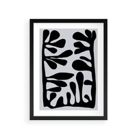 Plakat w ramie 50x70 - Taniec Kształtów - matisse, sztuka nowoczesna - rama czarna