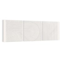 Obraz na płótnie 150x50 - Geometryczna Elegancja Mid Century - mid century, minimalizm