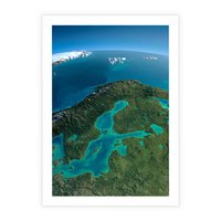 Plakat bez ramy 30x40 - Beztroski widok na ocean - widok, ocean