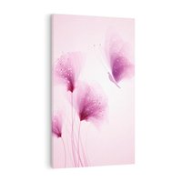 Obraz na płótnie 70x100 - Akwarelowe Kwiaty w Pastelach - kwiaty, akwarelowe