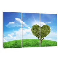 Obraz na płótnie 120x80 - Drzewo sercem nieba - drzewo, serce