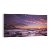 Obraz na płótnie 120x60 - Spojrzenie w głąb duszy - zachód słońca, zmierzch