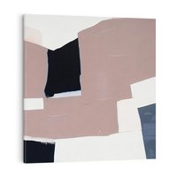 Obraz na płótnie 80x80 - Wyrażona cisza abstrakcji - abstrakcyjne, nieregularne kształty