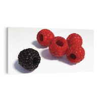 Obraz na płótnie 120x60 - Maliny Jeżyny Owoce - maliny, jeżyny