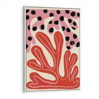 Obraz w ramie 70x100 - Księga Pastelowych Impulsów - abstrakcyjny obraz, plakat - rama biała