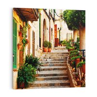 Obraz na płótnie 70x70 - Uroczysta perspektywa uliczki - uliczka, perspektywa